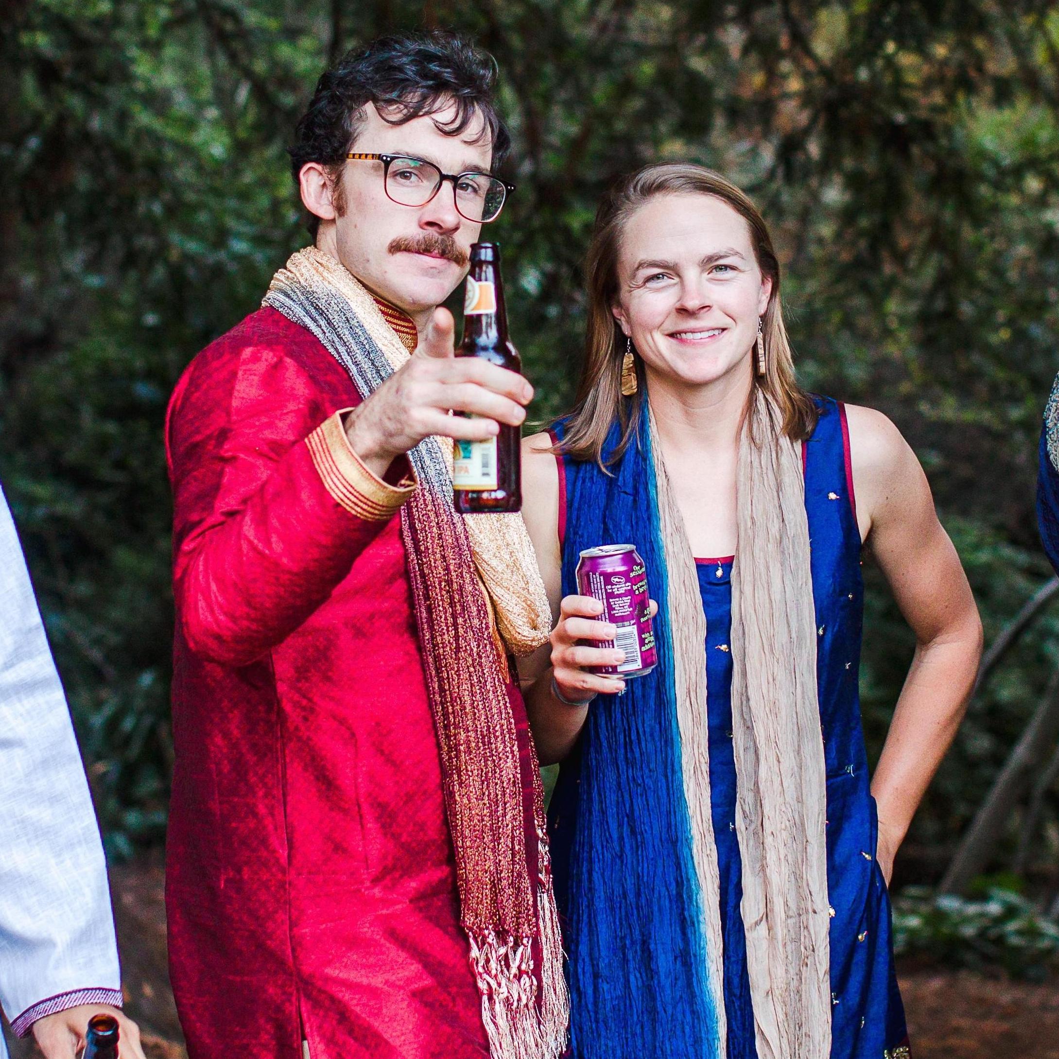 Celebrating our dear friends Radha and Razi