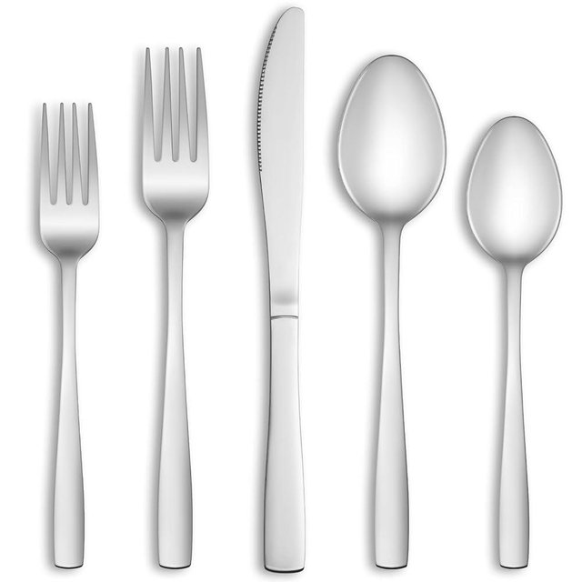 60 Piece Silverware Set Service for 12,Premium Stainless Steel Flatware Set,Mirror Polished Cutlery Utensil Set,Durable Home Kitchen Eating Tableware Set,Include Fork Knife Spoon Set,Dishwasher Safe