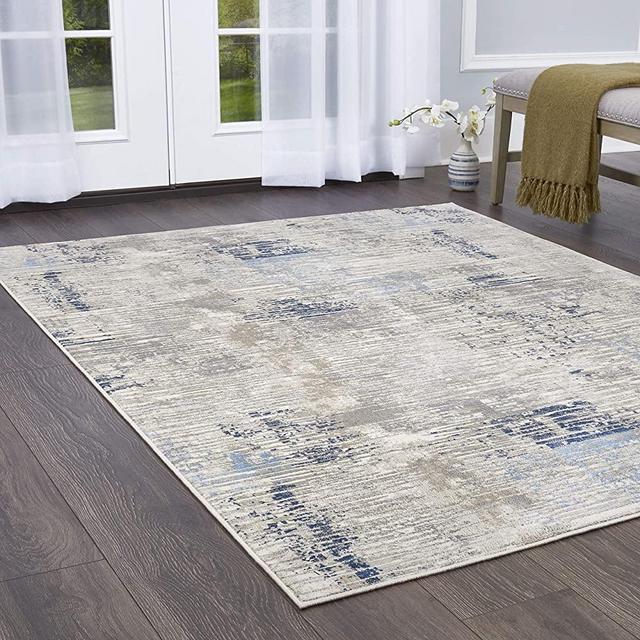 Home Dynamix Melrose Lorenzo Area Rug, 7'10"x10'2" Rectangle, Gray/Blue