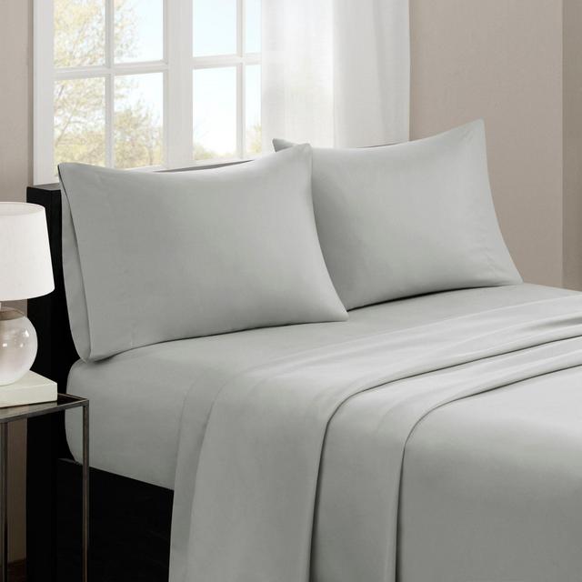 Madison Park 3M Microcell Queen Sheet Set in Grey