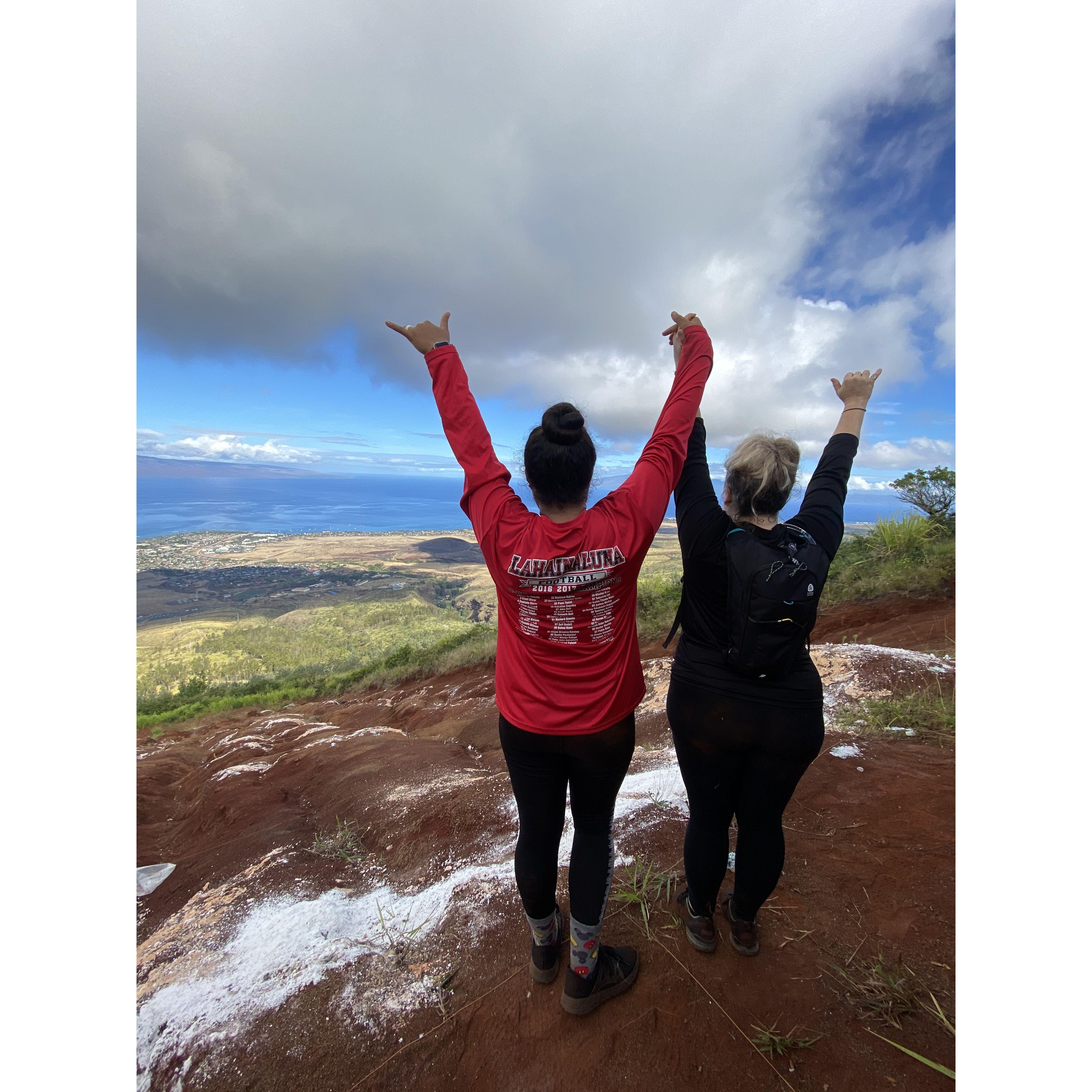 Hike to the "L" in Lahaina, HI.