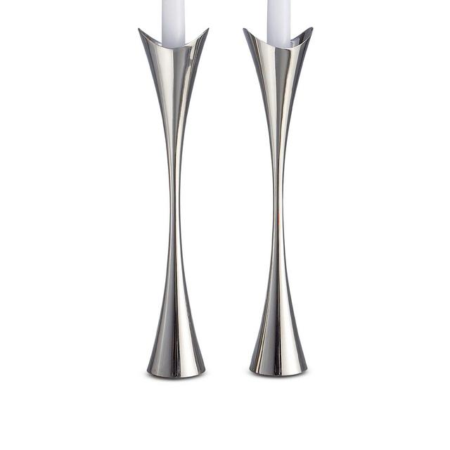 Namb� 11" Curve Candlesticks, Set of 2