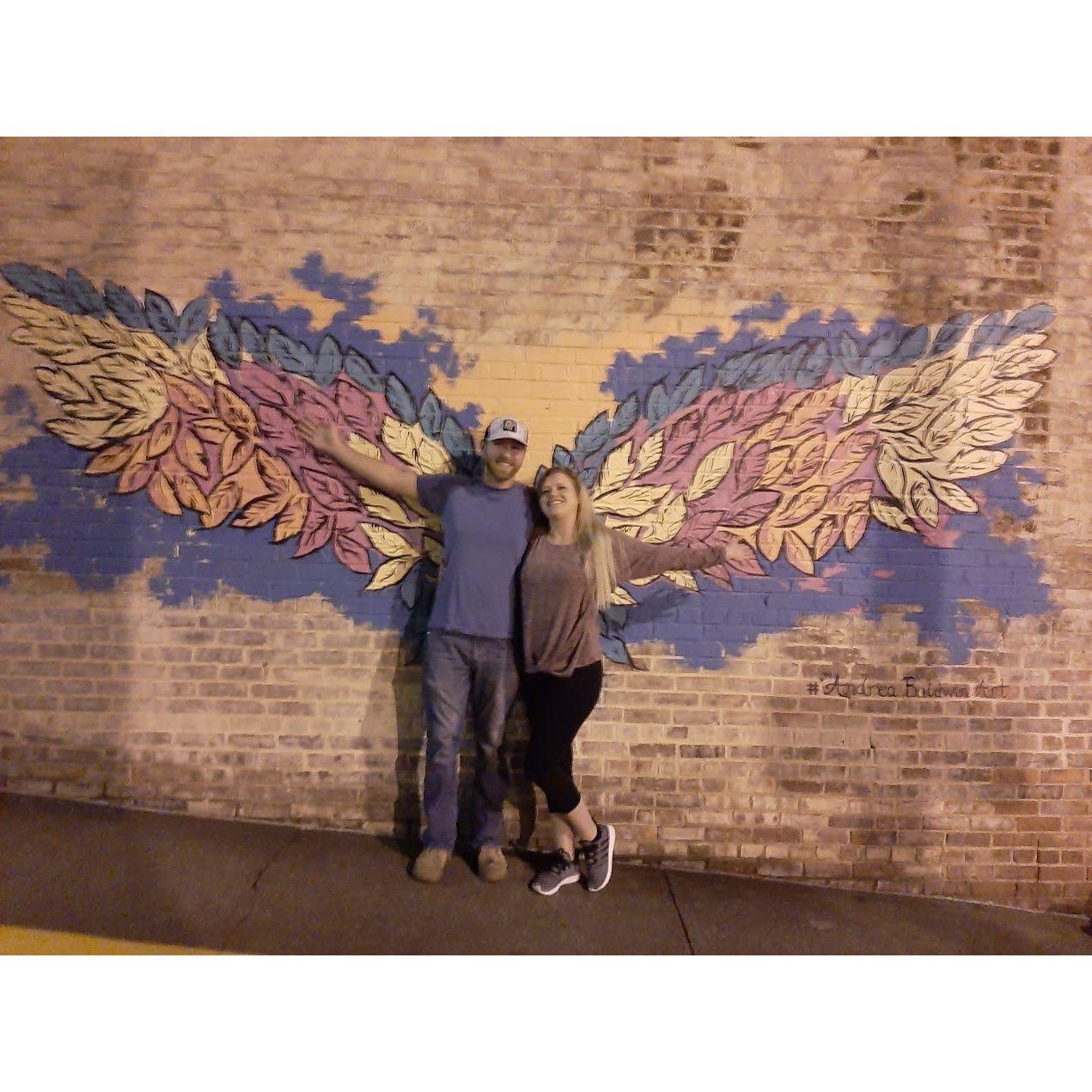 We went to see a movie in old downtown Wilkesboro
