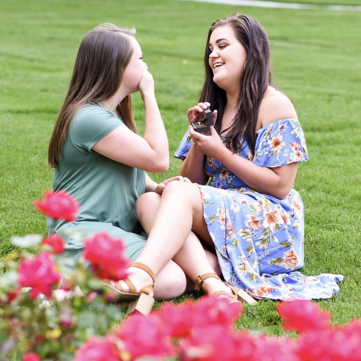 Sarena surprised Jaclyn with her own engagement ring!