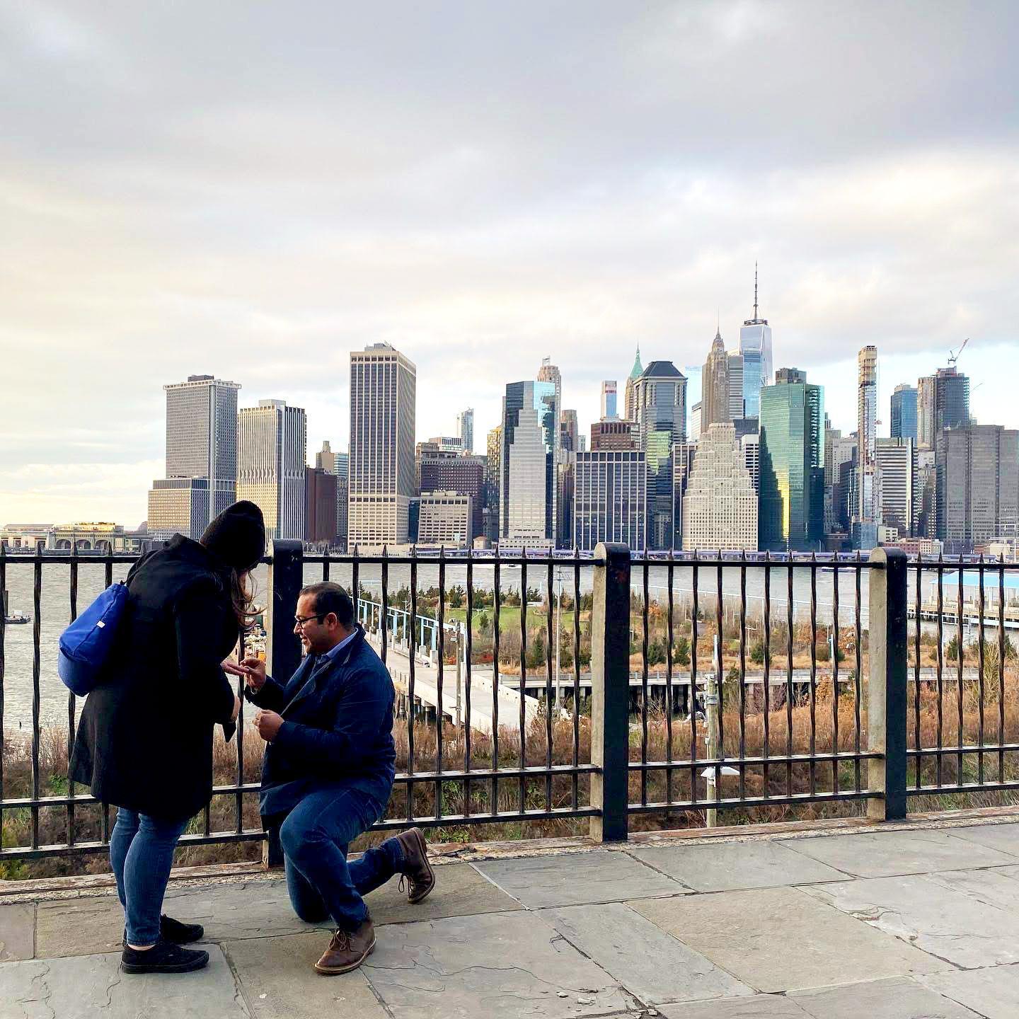 The Proposal! Brooklyn Heights Promenade