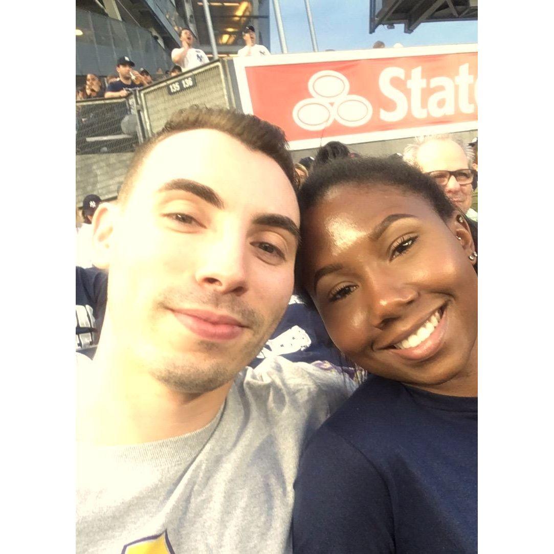 First baseball game.