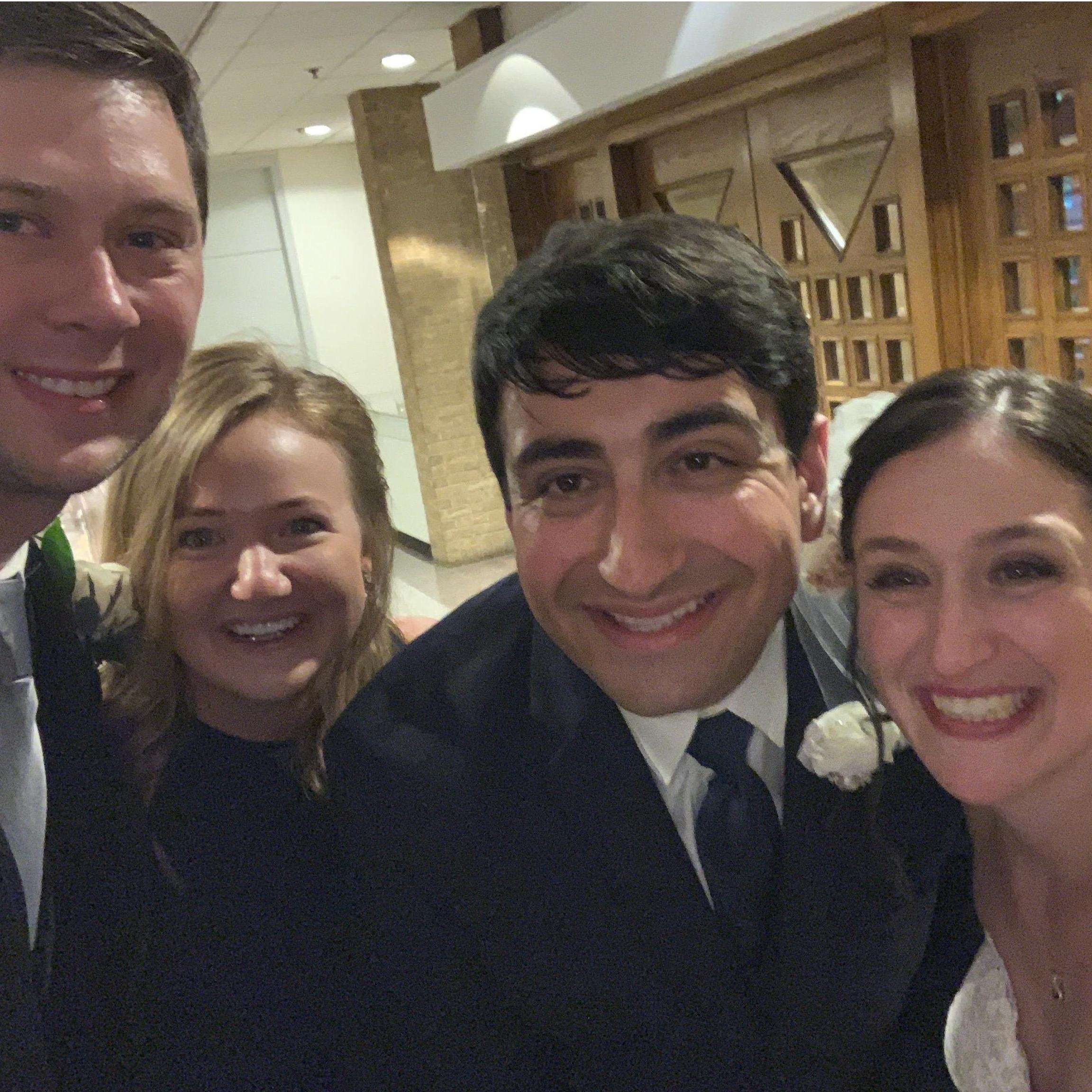 Celebrating the wedding of our friends Max & Michelle.