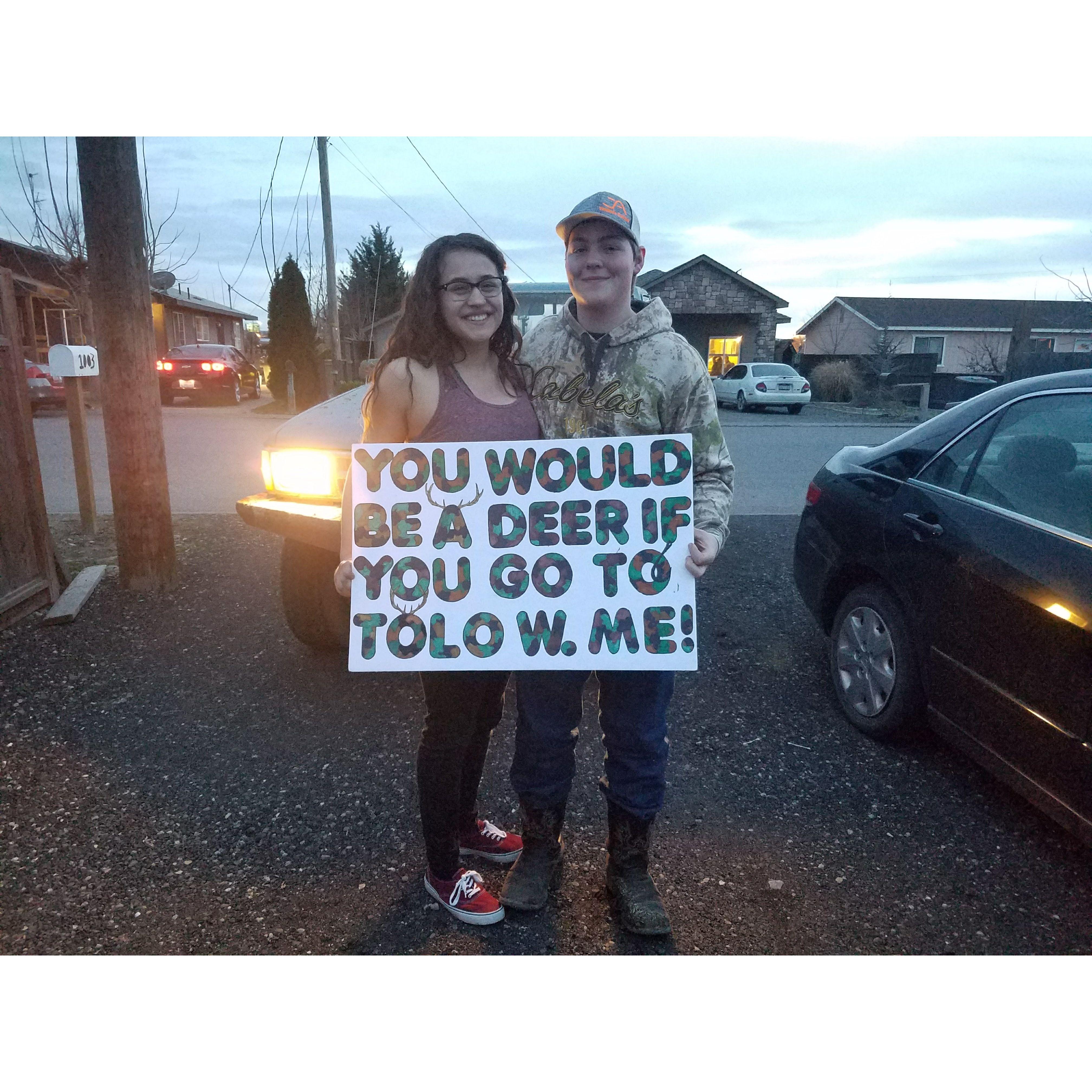 The First School Dance Proposal