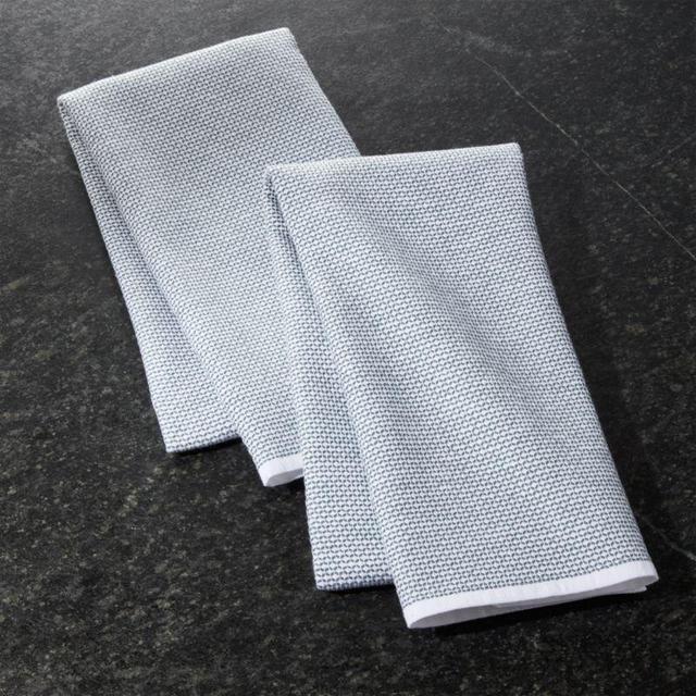 Indigo Textured Terry Dish Towels, Set of 2