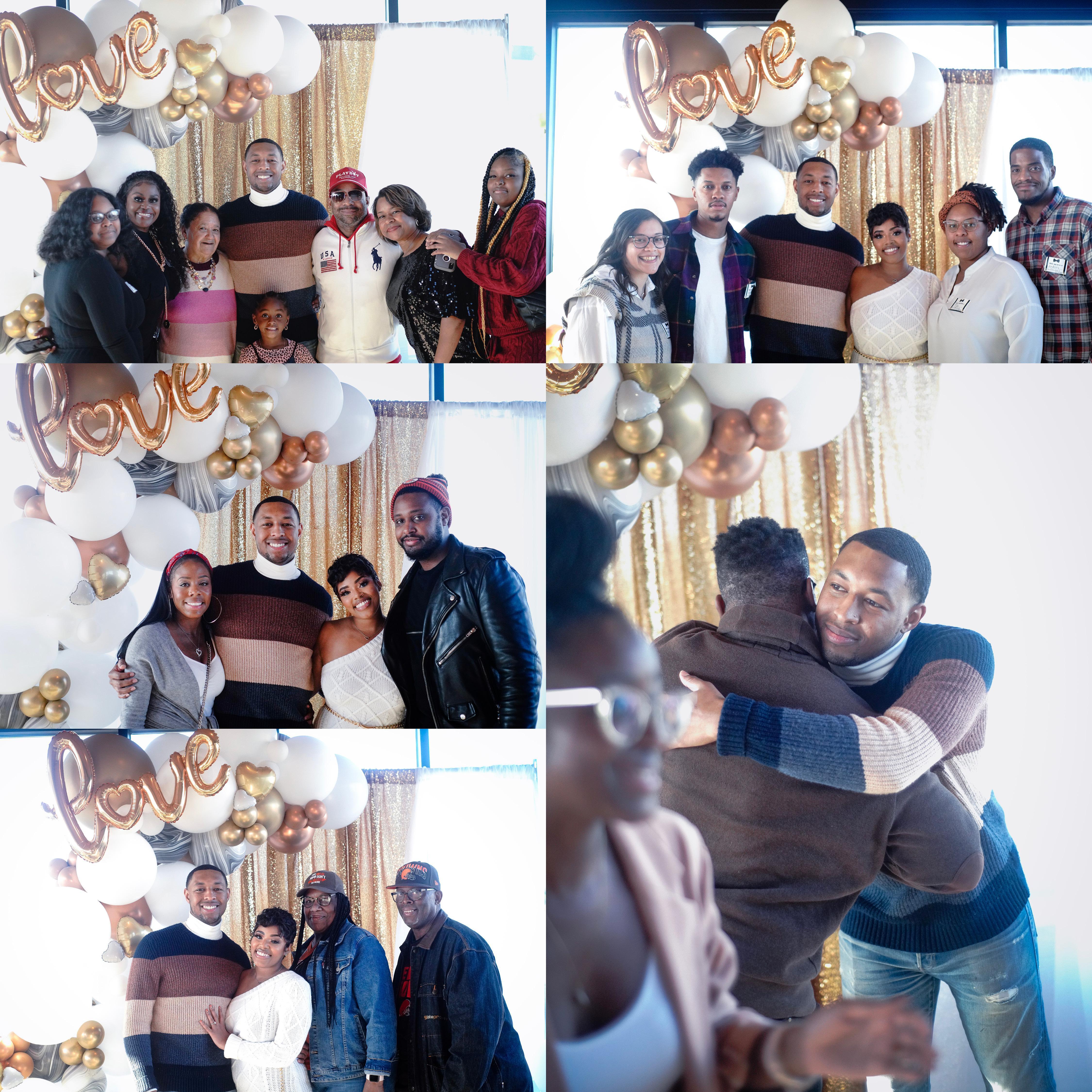 Some of our aunts, uncles, cousins + friends.