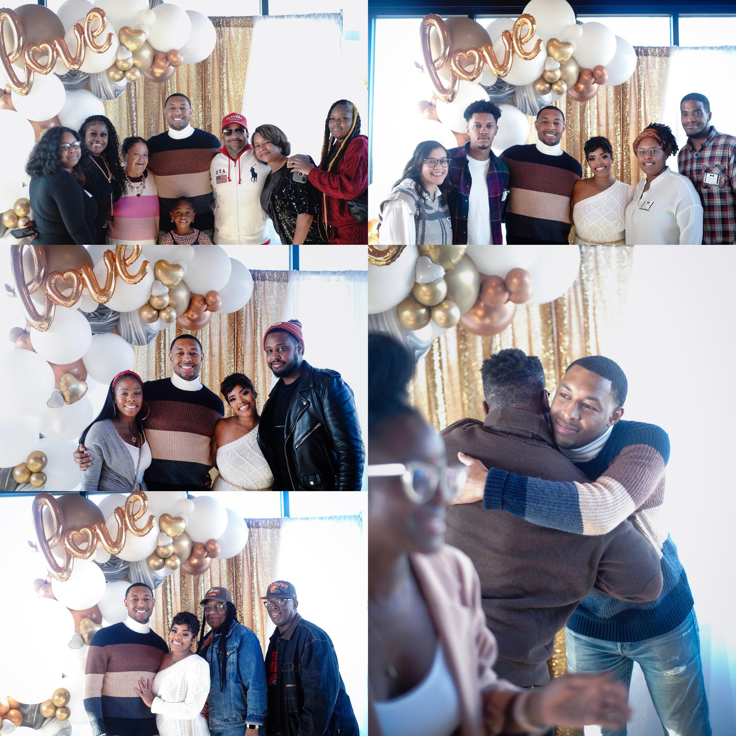 Some of our aunts, uncles, cousins + friends.