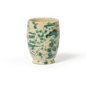 Splatter Bambino Vase - Antique Green