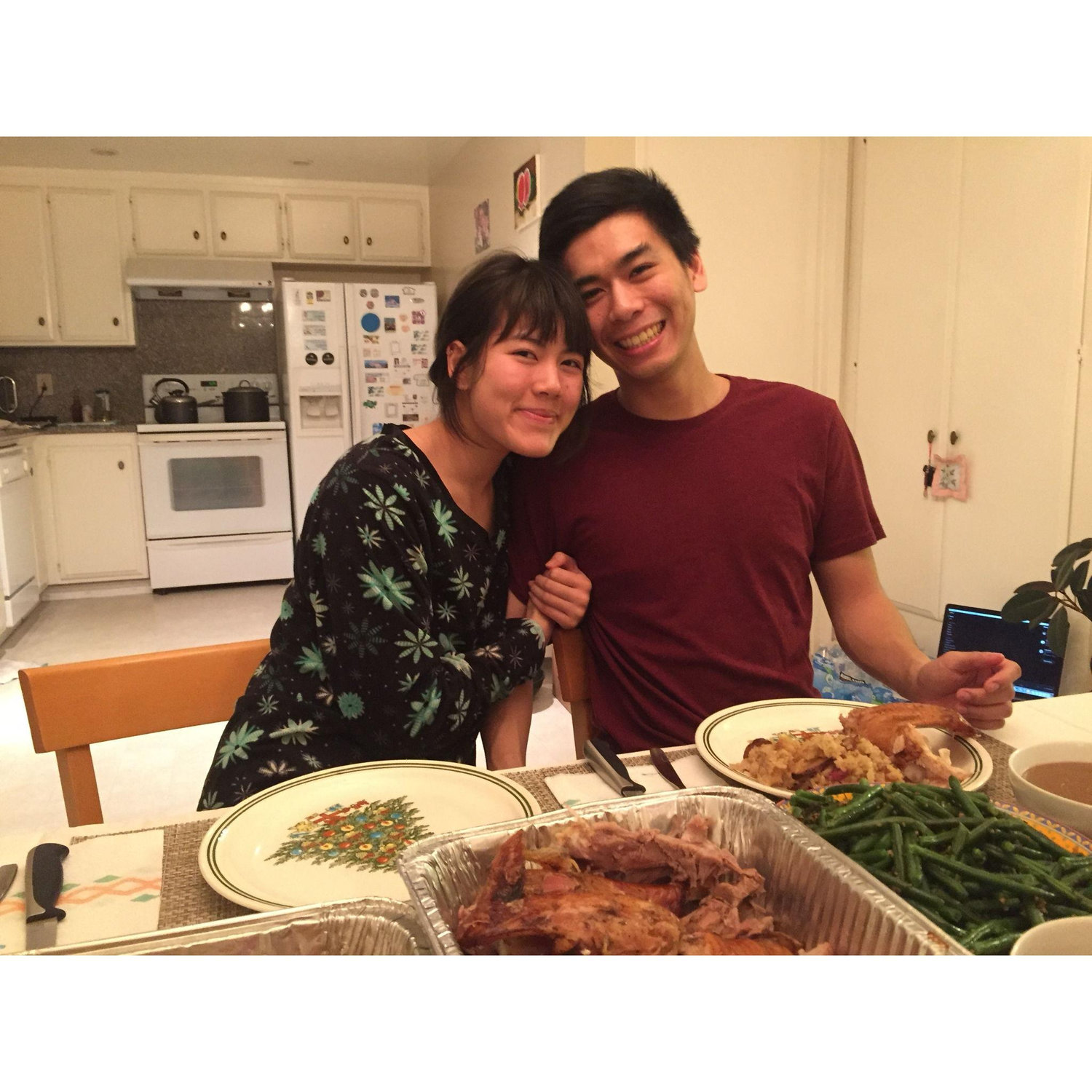 Our first Thanksgiving together c. 2017.