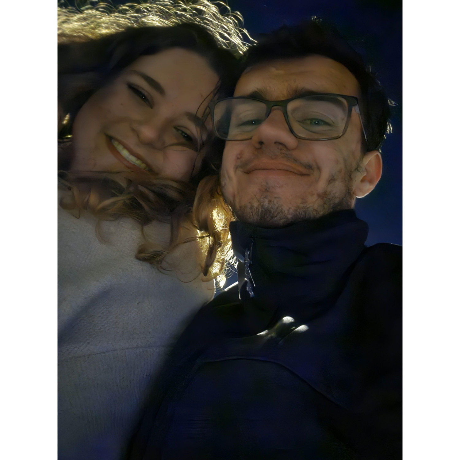 We had our first kiss right before taking this selfie in Vilnius!