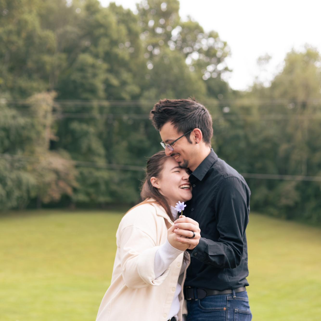 They literally told us to look at eachother and say “bubbles” as seriously as we could…we did not succeed even a little!