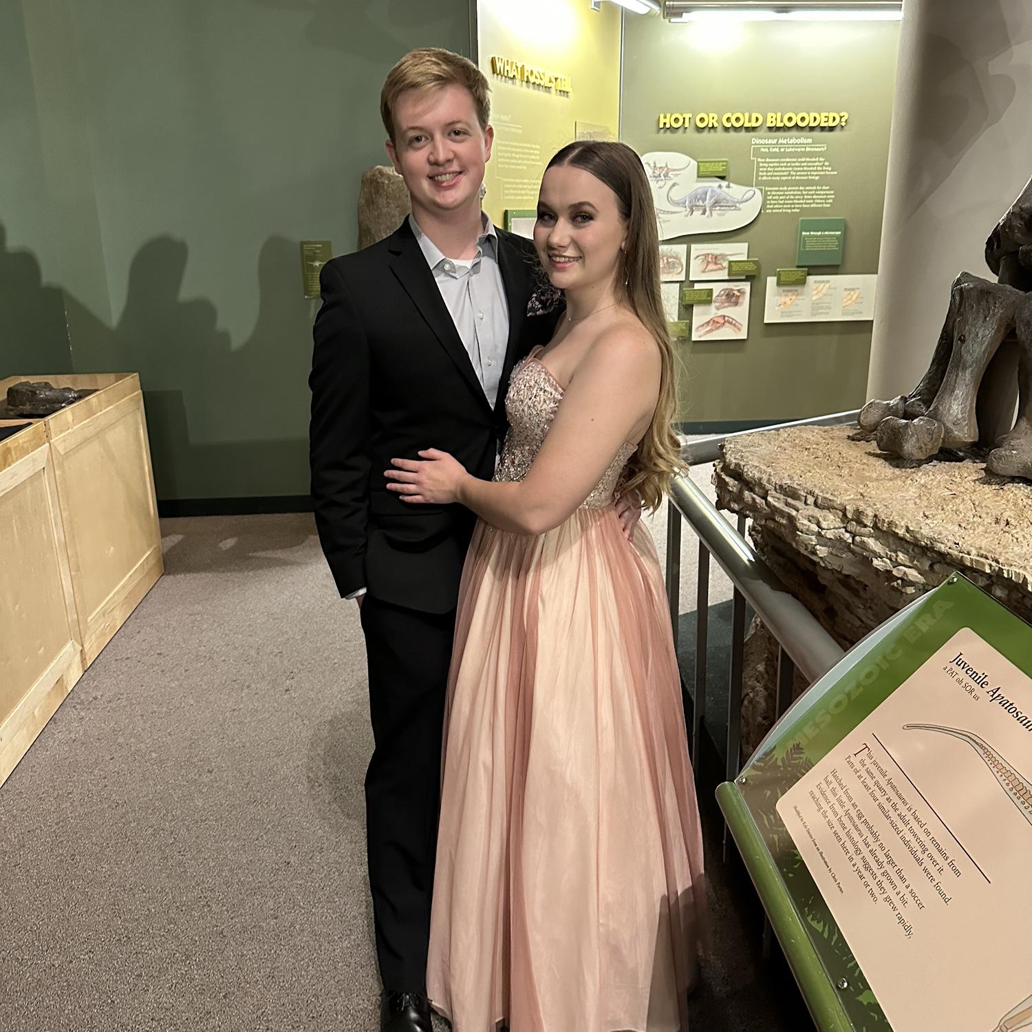 Formal date party 2022. Surprise appearance from the sophomore year prom dress!