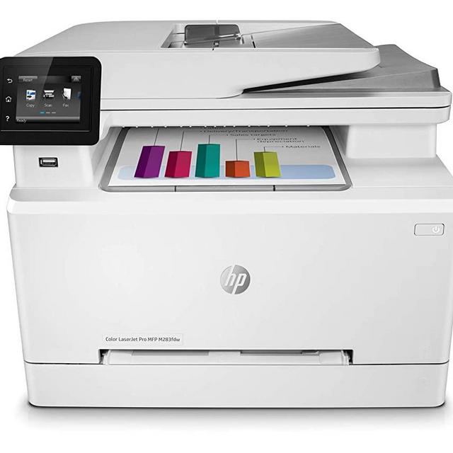 HP Color LaserJet Pro M283fdw Wireless All-in-One Laser Printer, Remote Mobile Print, Scan & Copy, Duplex Printing, Works with Alexa (7KW75A)