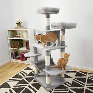 Frisco 72-in Faux Fur Cat Tree & Condo