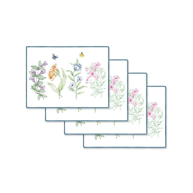 Lenox Butterfly Meadow Garden Cork Placemats, Set of 4