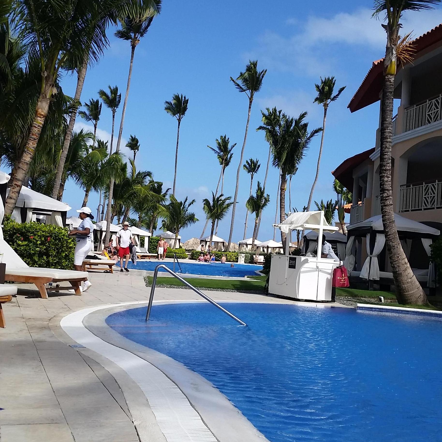 Sit at the pool. There are many that flow throughout the resort.