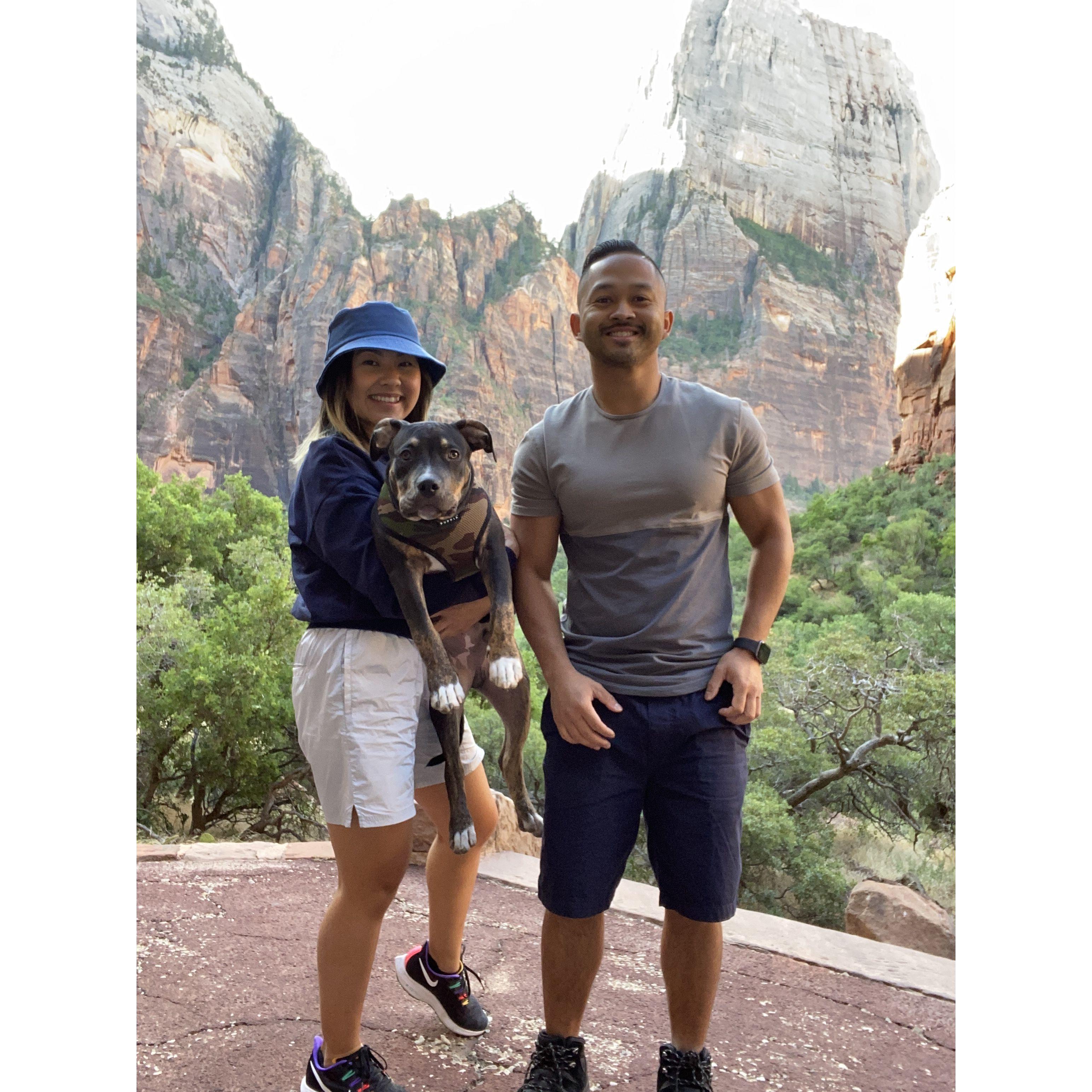 Our first family trip, Zion!