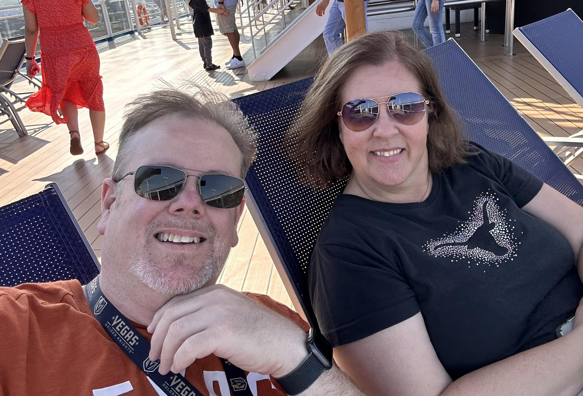 Relaxing on the cruise!