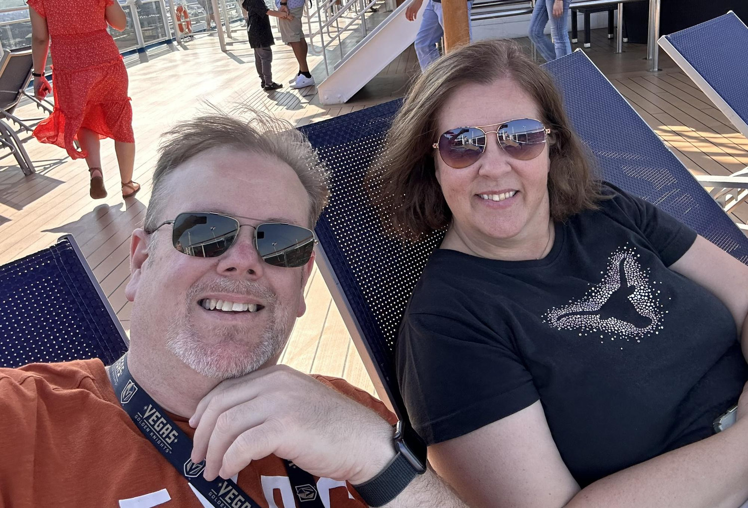 Relaxing on the cruise!