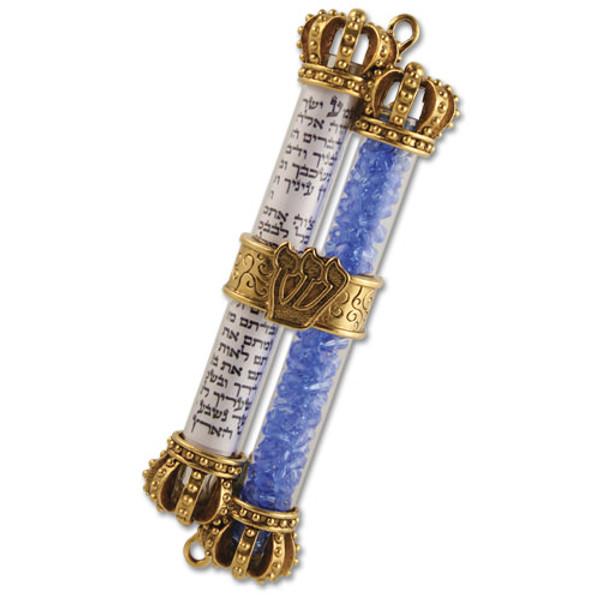 Crushed Wedding Glass Mezuzah
