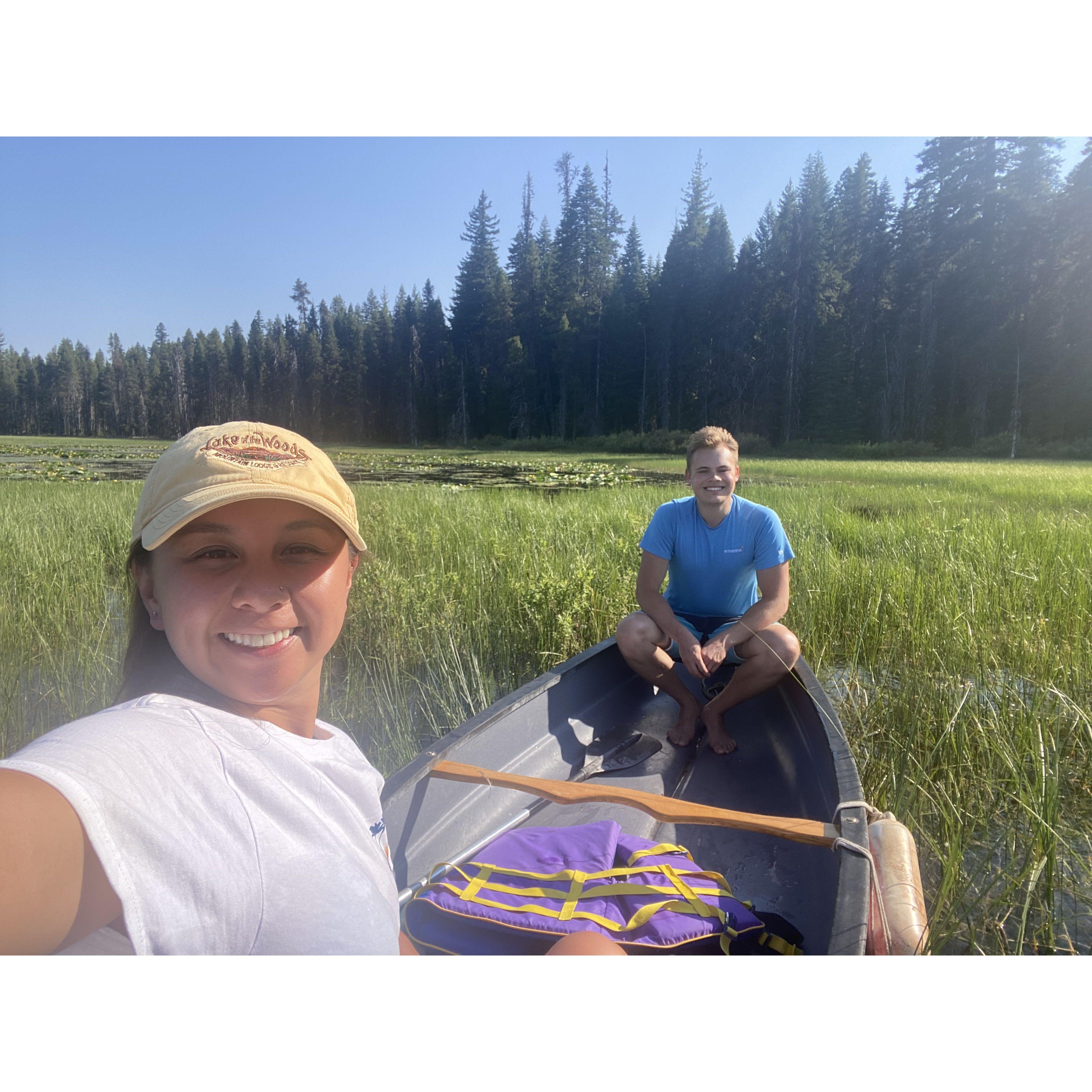 Canoeing at the Lake!