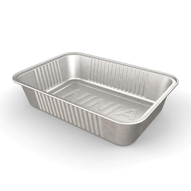 Ninja FlexFlame Upgrades Grease Tray Liners, Durable Aluminum, Disposable Drip Pans, Hassle-Free Cleanup, Set of 10, Compatible with PG300 Series, XSKGRSTRAYLNR