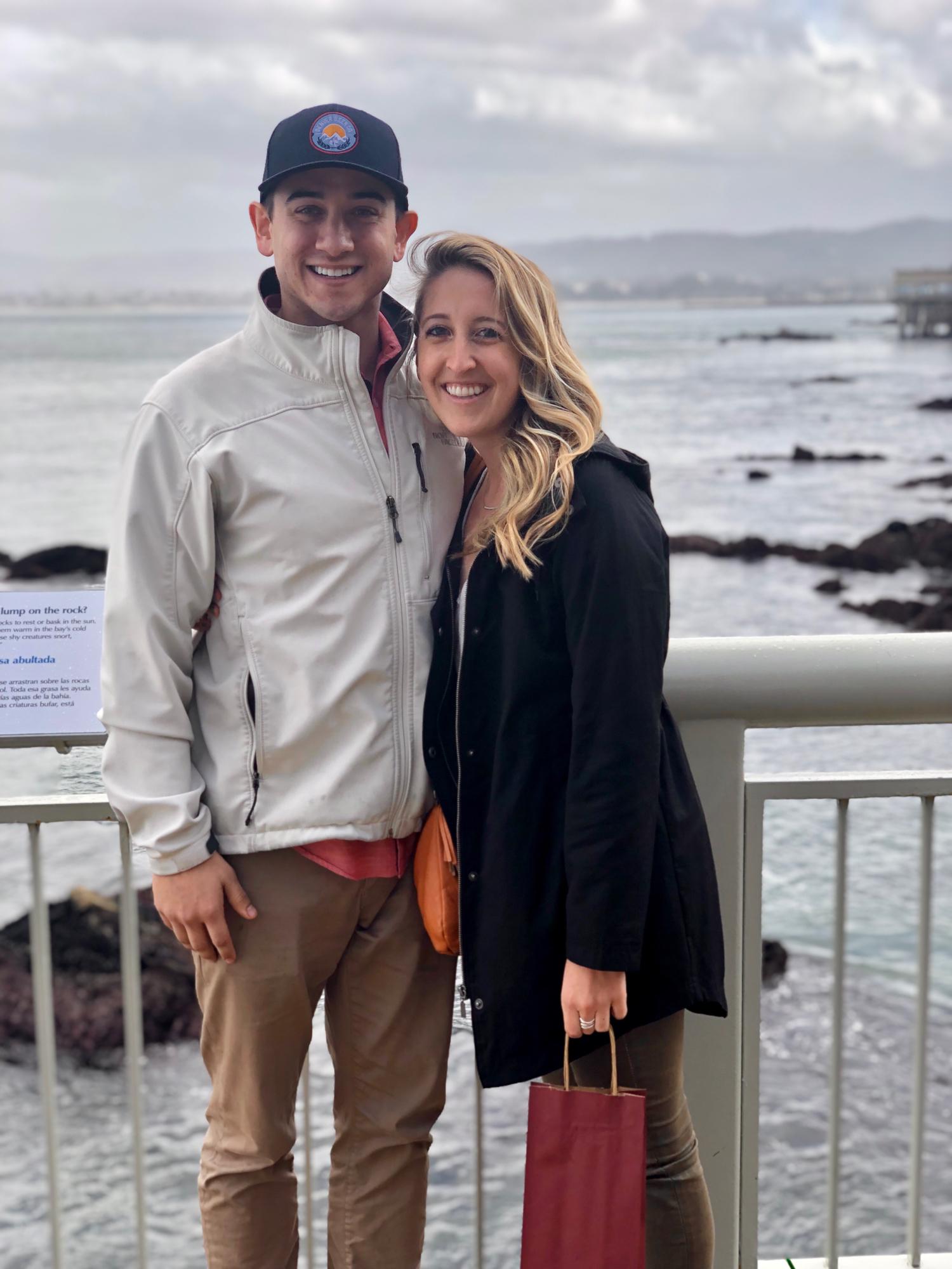 One of our first dates to the Monterey Bay Aquarium