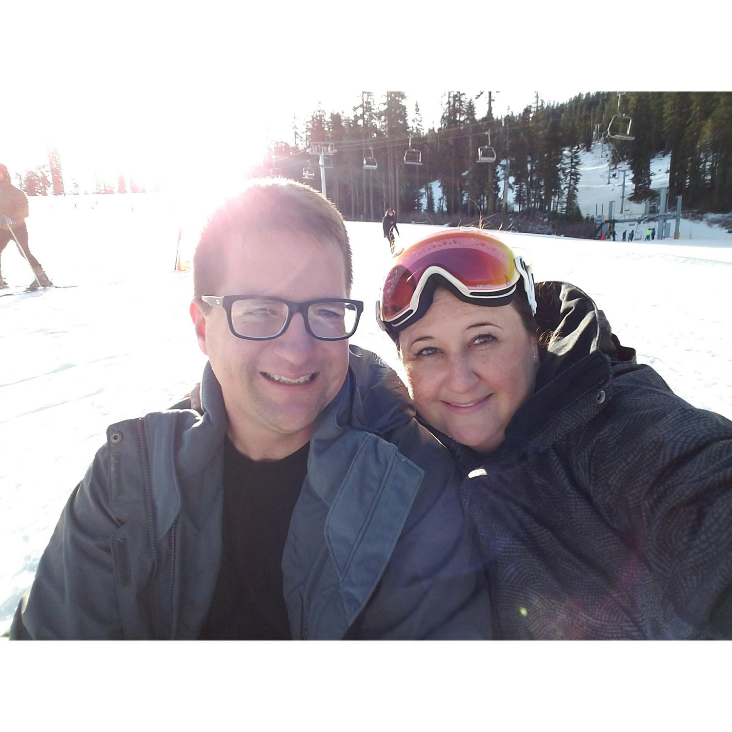 Jon's first time snowboarding