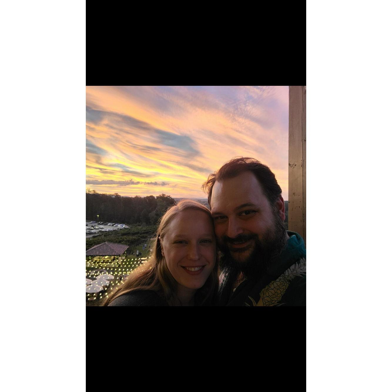 Beautiful sunset in GA
