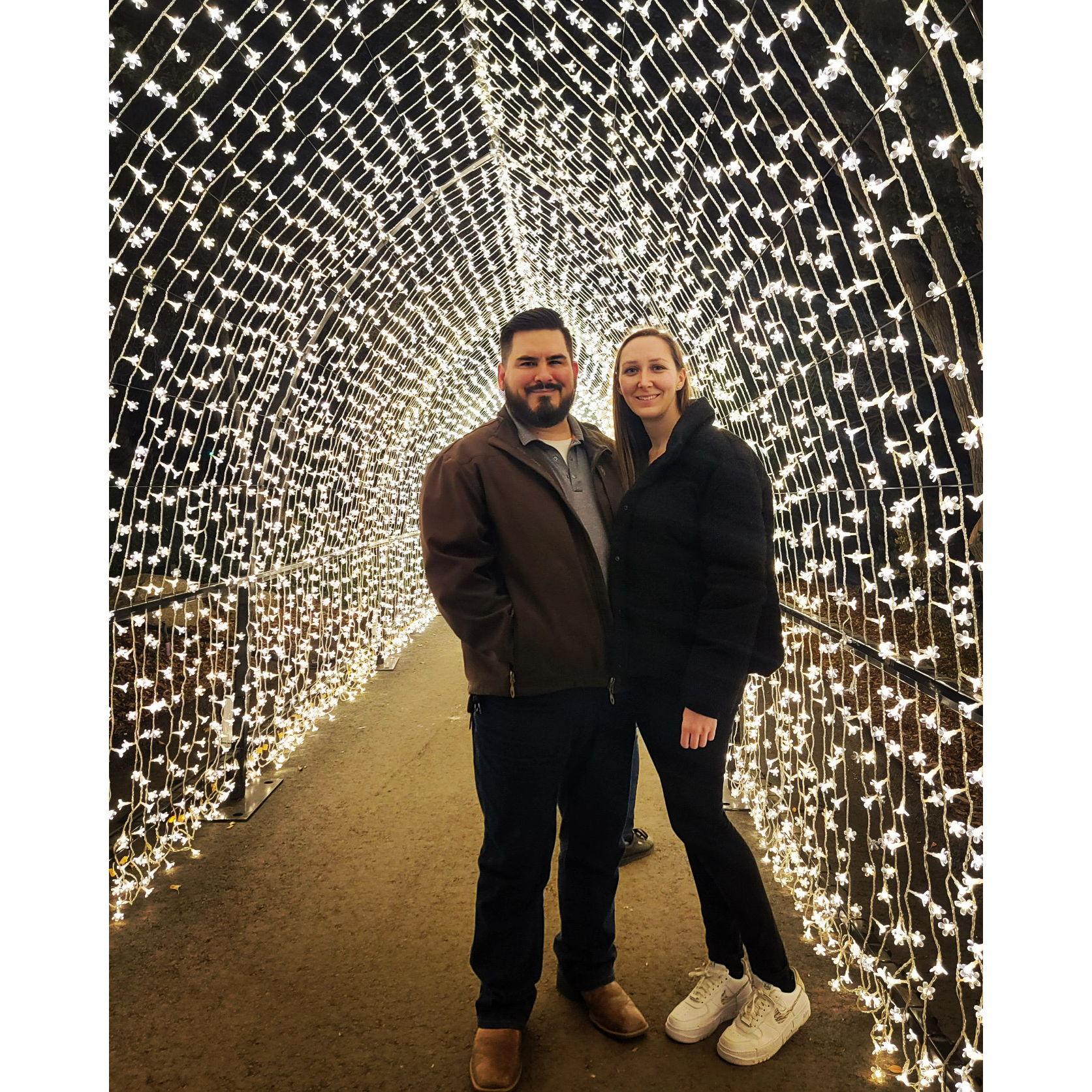 Homemade hot chocolates and a stroll through the Christmas lights - a yearly tradition