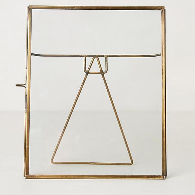 Pressed Glass Photo Frame