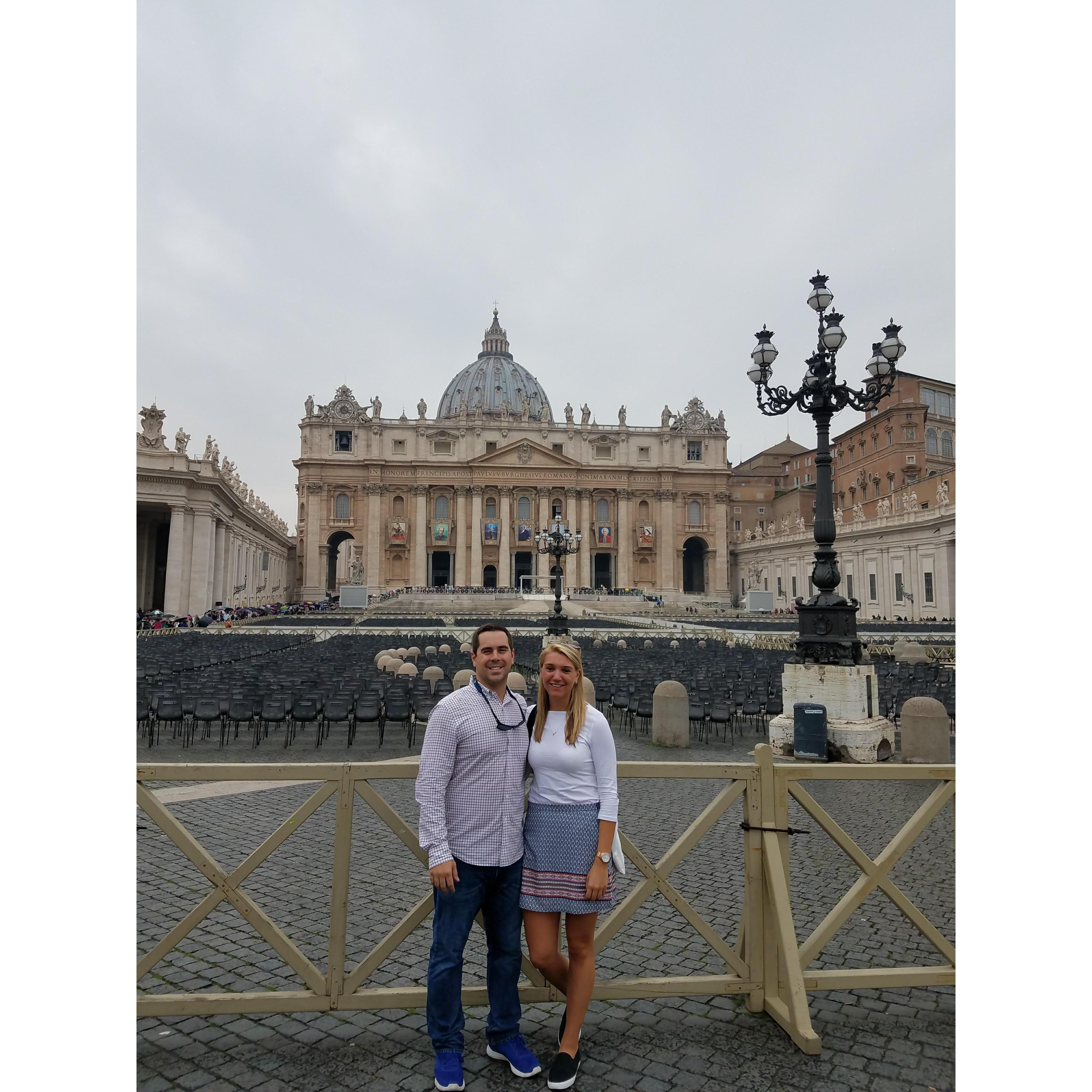 PSA: if you plan on visiting the Vatican, cover your shoulders and knees.