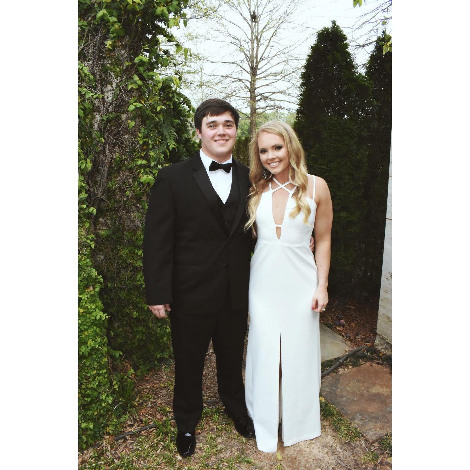 One of our first dates - formal!