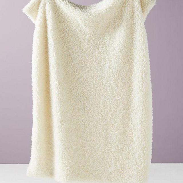 Fuzzy Faux Fur Throw Blanket