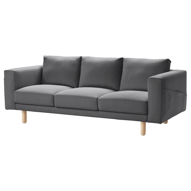 NORSBORG				Sofa, Finnsta dark gray, birch