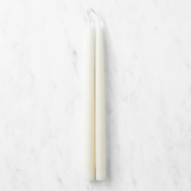 Taper Candles, Set of 2, 12", Ivory