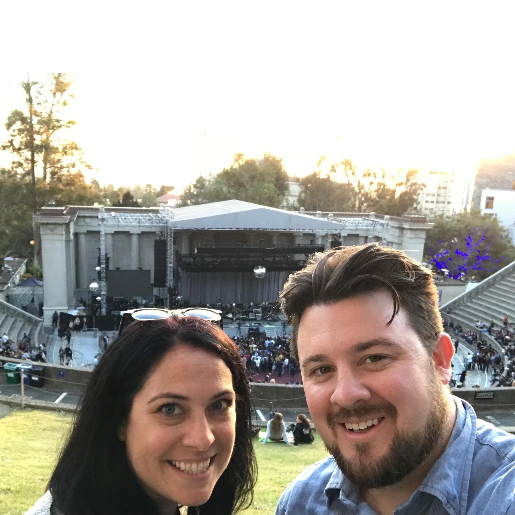 Katie meeting Nicks friends on an enchanted night at the Greek Theater in Berkeley watching Arcade Fire.  One of the best nights of our relationship together!  Thanks John, Logan & Michael!