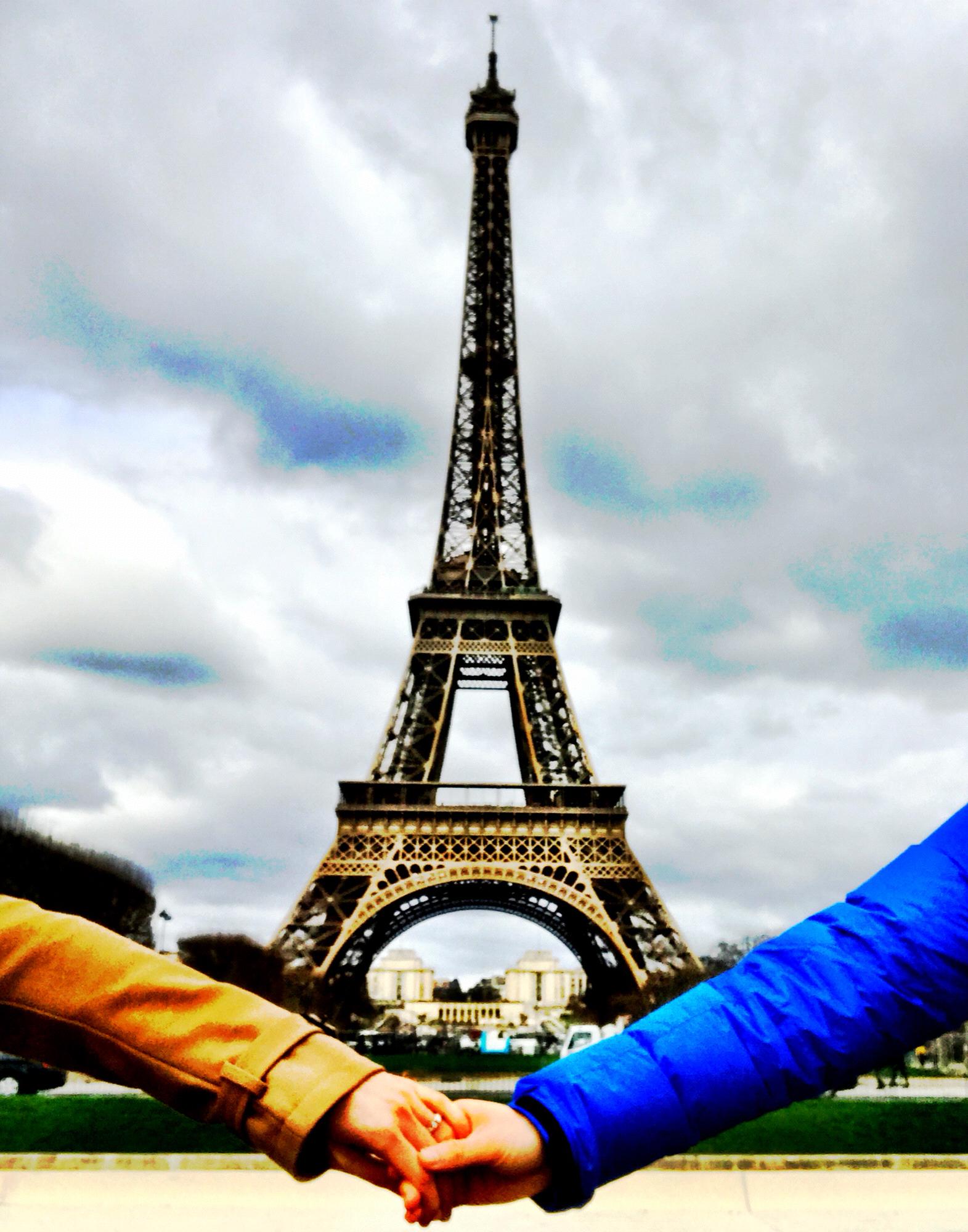 Our first time to Europe! Also first time Yu visits Noam on his business trip. France. March 2017.