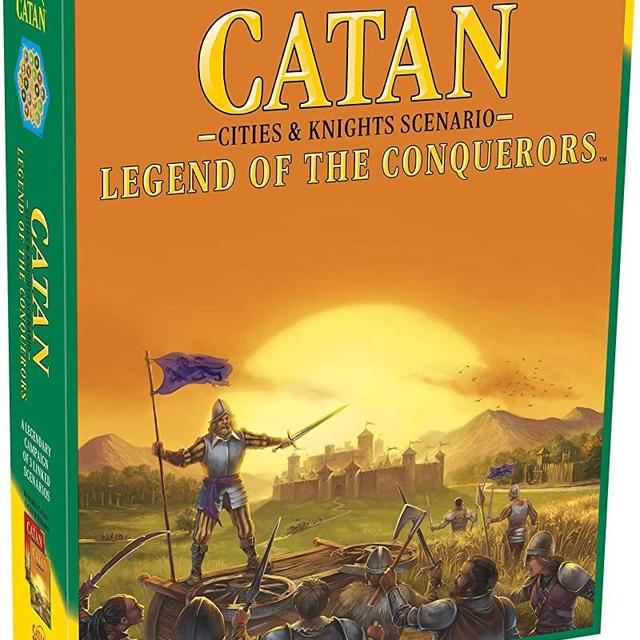 CATAN Legend of The Conquerors Scenario for CATAN Cities and Knights Board Game Expansion | Family Board Game | Adventure Board Game | Ages 12+ | for 3 to 4 Players | Made by Catan Studio