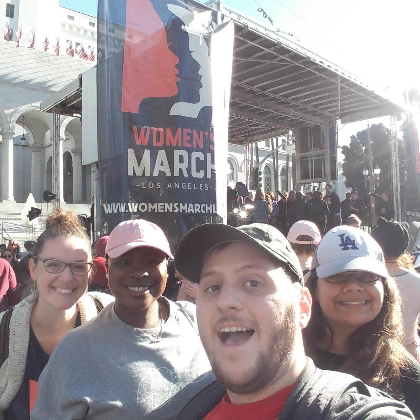 At the LA Women's March a few years back.