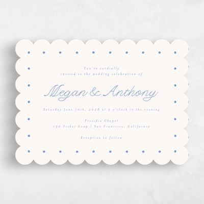 Beige Wedding Invitation - Lirael Landscape