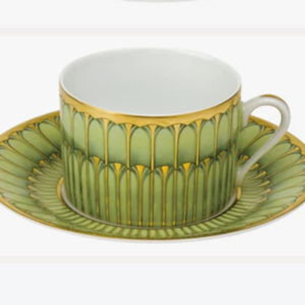 Deshoulieres Arcades Green Collection - Tea Cup 6.75"