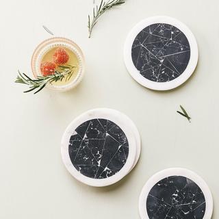 Loring Marble Round Coaster, Set of 4