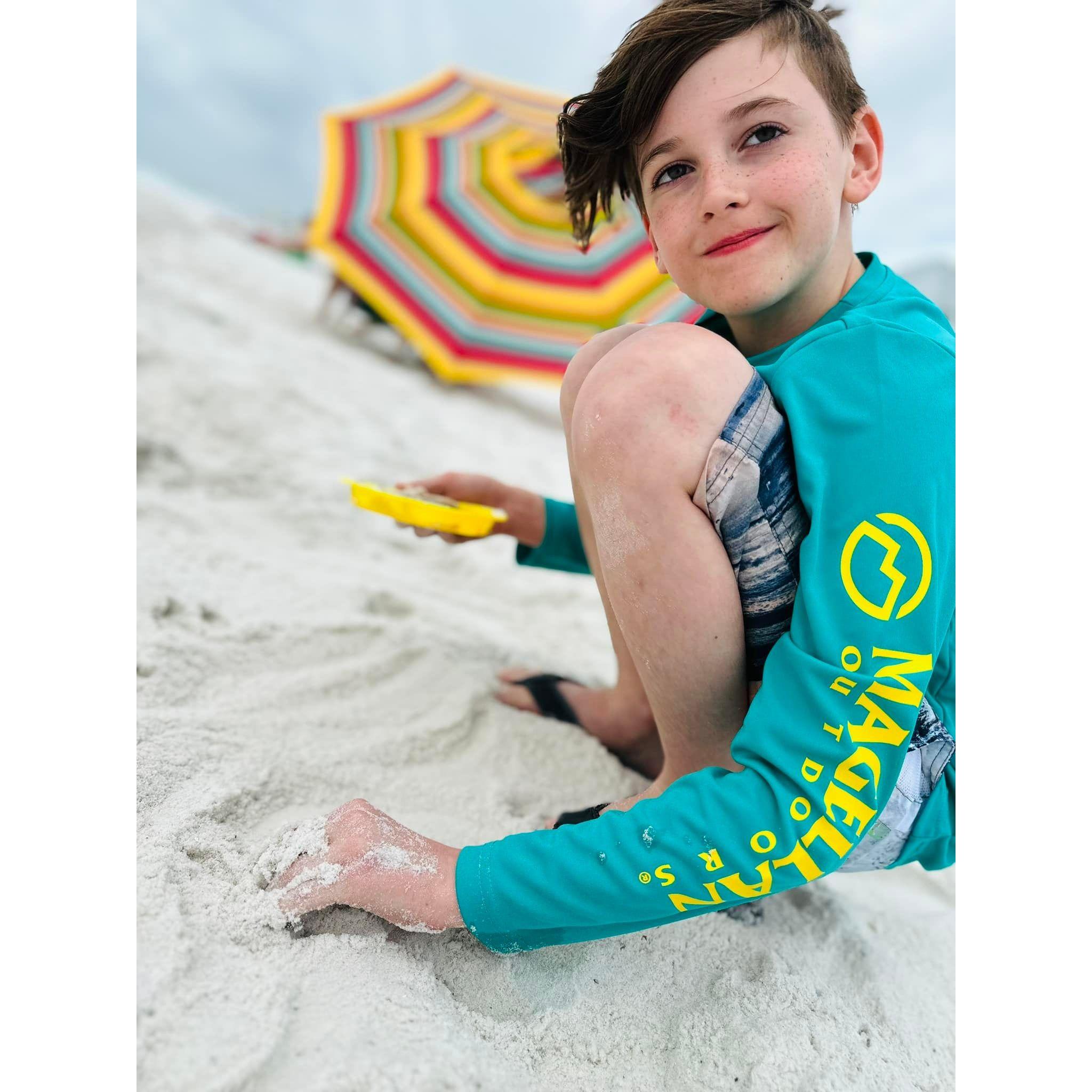 Seashell hunting was the favorite pastime on the beach!