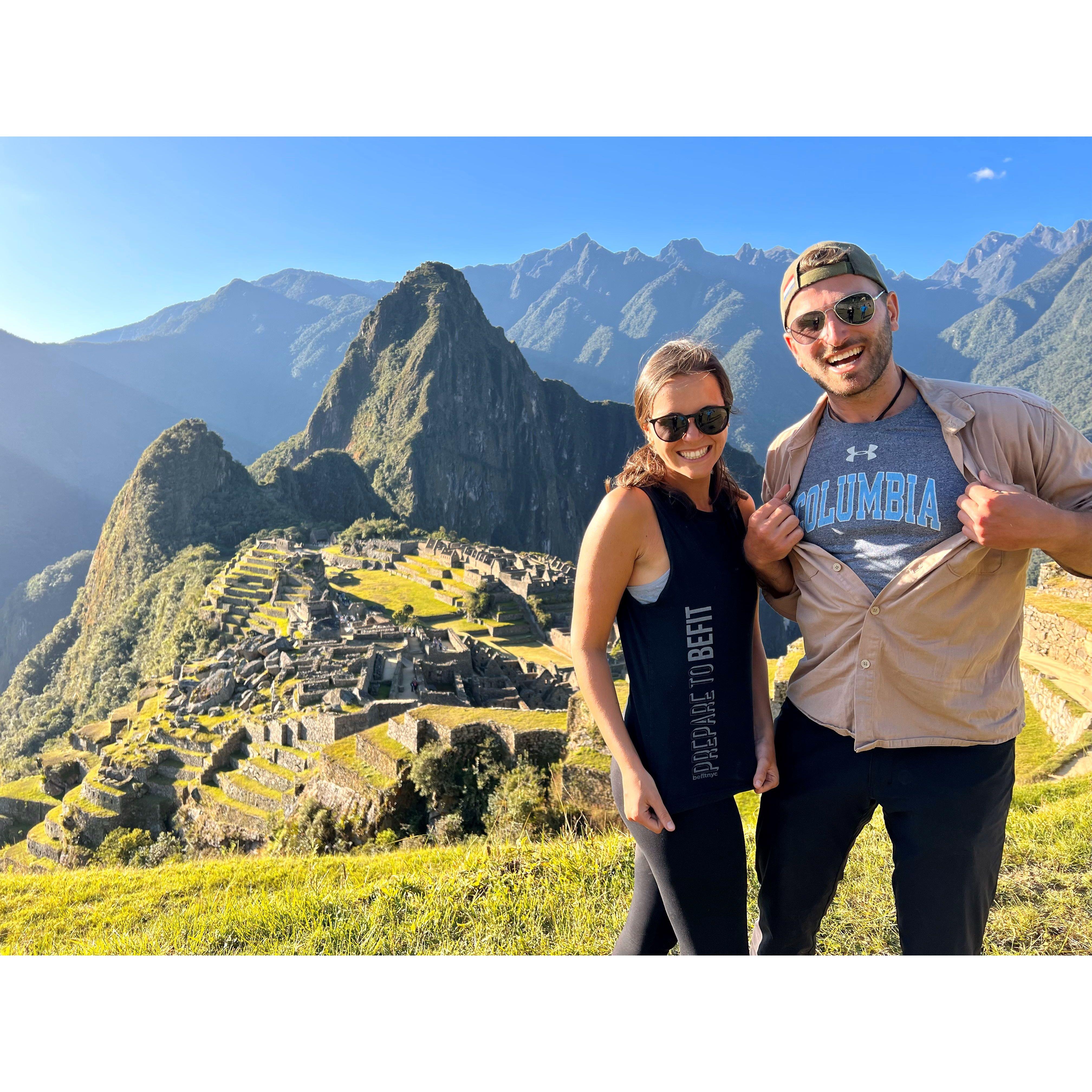 Repping BefitNYC and Columbia at Macchu Picchu!