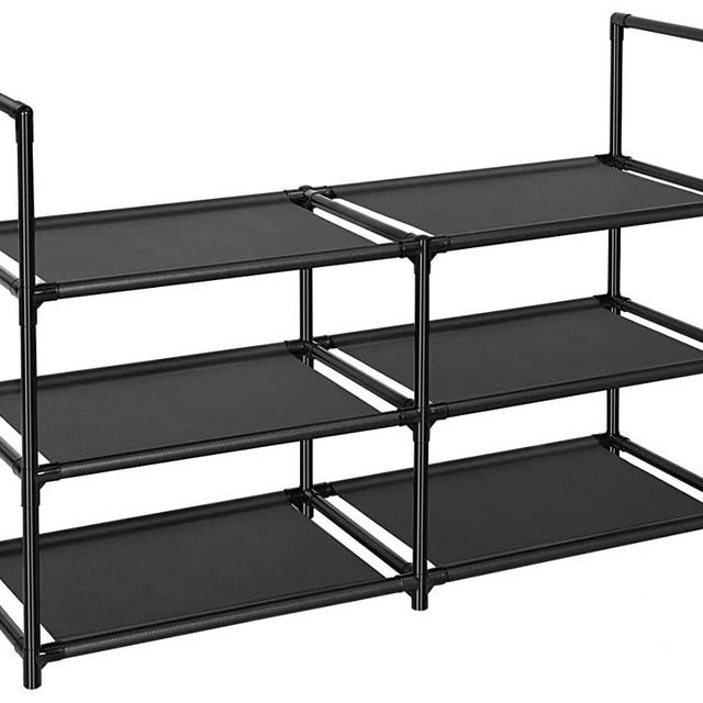 fiducial home 3 Tiers Shoe Rack 12-15 Pairs Sturdy Shoe Shelf